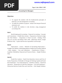 MBA Accounting Managers 1styear Notes 1