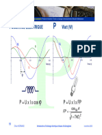 Puissance Electrique Watt (W) : P Uxixcos P Uxixfp