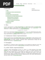 Galois Representation in Nlab