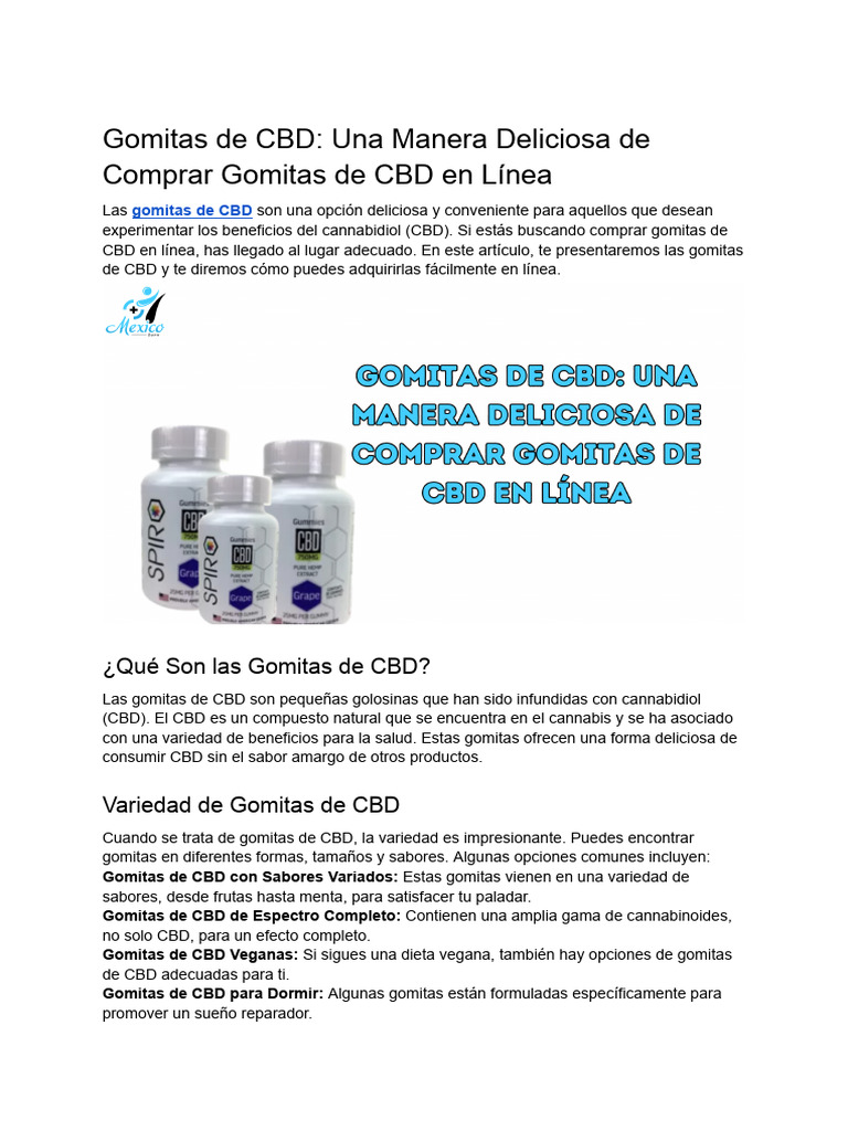 Gomitas de CBD | PDF | Cannabis (Droga)