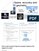 Unit 1 Measuring Space Accuracy and 2D Geometry