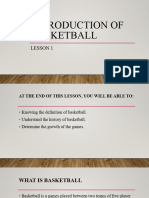 Lesson 1 Introduction of Basketball
