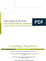 Occupational Epidimiology