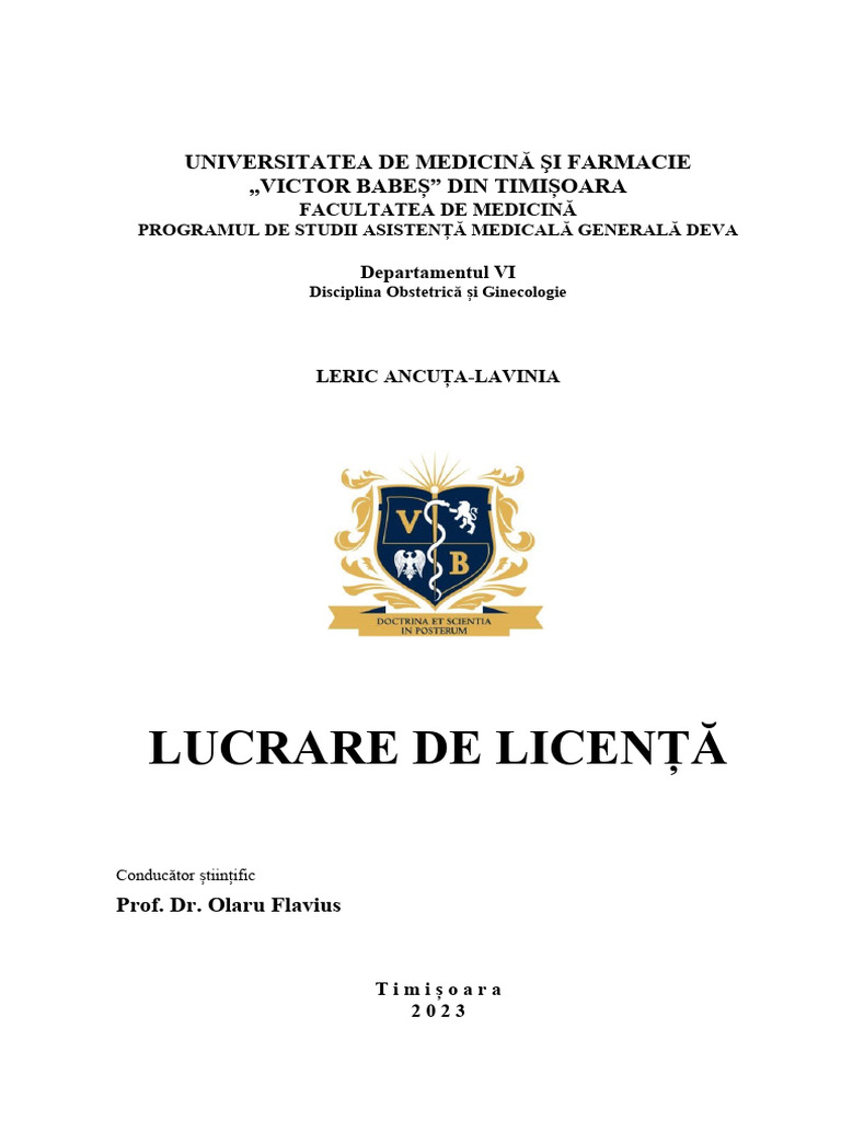 Lucrare de Licenta 2023 Leric Ancuta-Lavinia | PDF