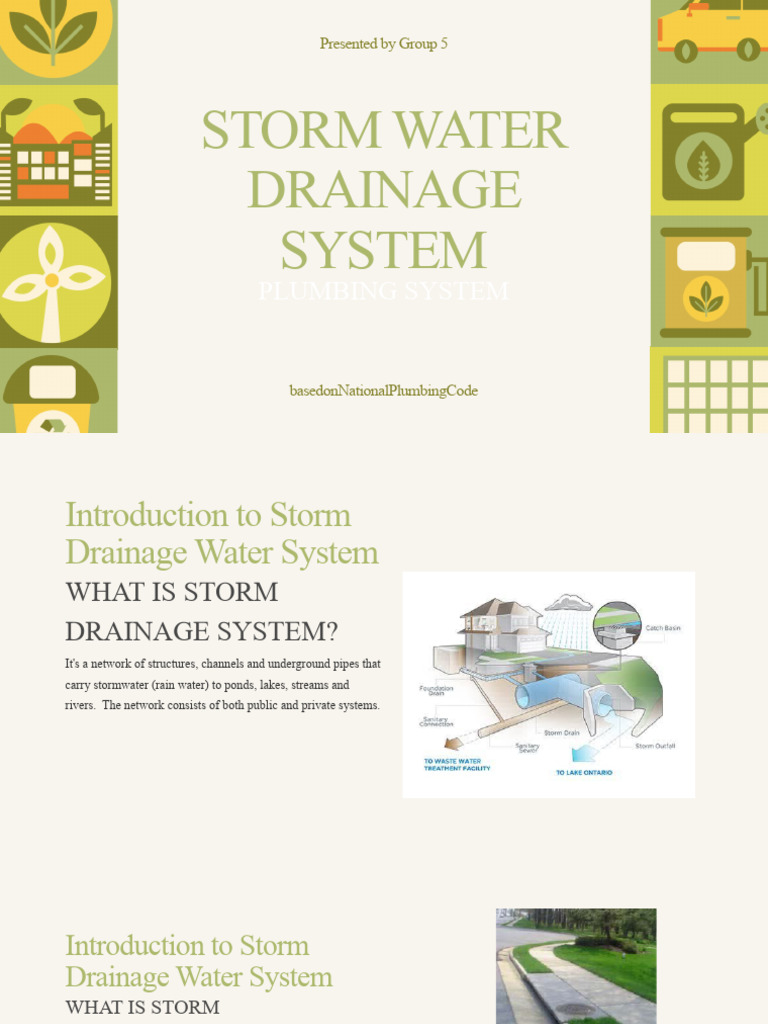 Storm Drainage System PDF Stormwater Plumbing