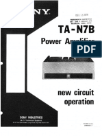 Sony Ta-N7b Power Amplifier