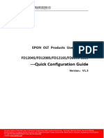 EPON OLTFD1204S User Manual Quick Configuration