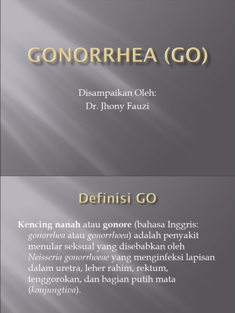 Gonorrhea (GO) PDF