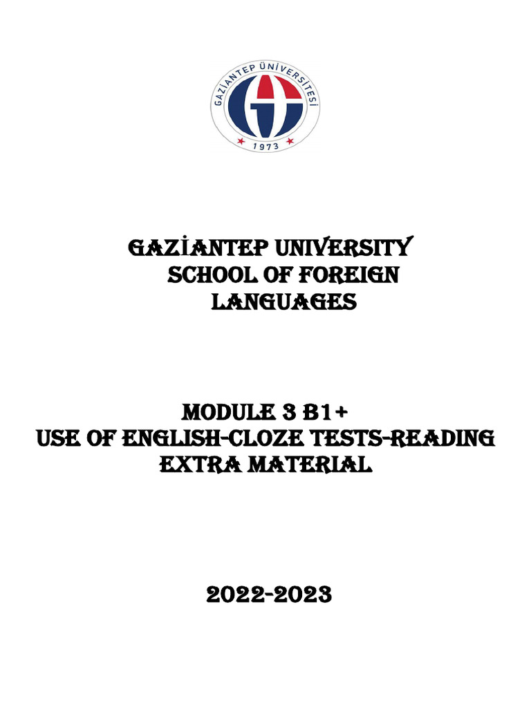 B1+ English Cloze Test Materials | PDF | Art