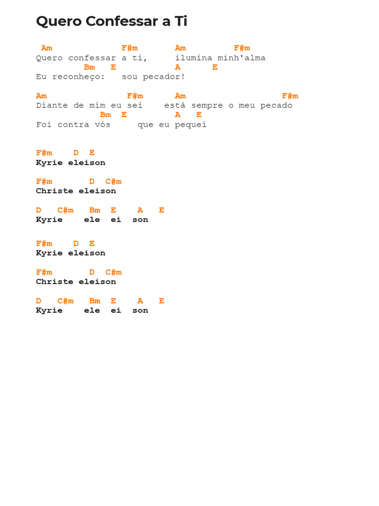 Quero Confessar A Ti | PDF