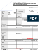 CS Form No. 212 Revised Personal Data Sheet