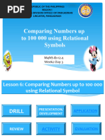 MATH Q1 WEEK 2 DAY 3 - Comparing Numbers Up To 100 000 Using Relational Symbols Marvietblanco