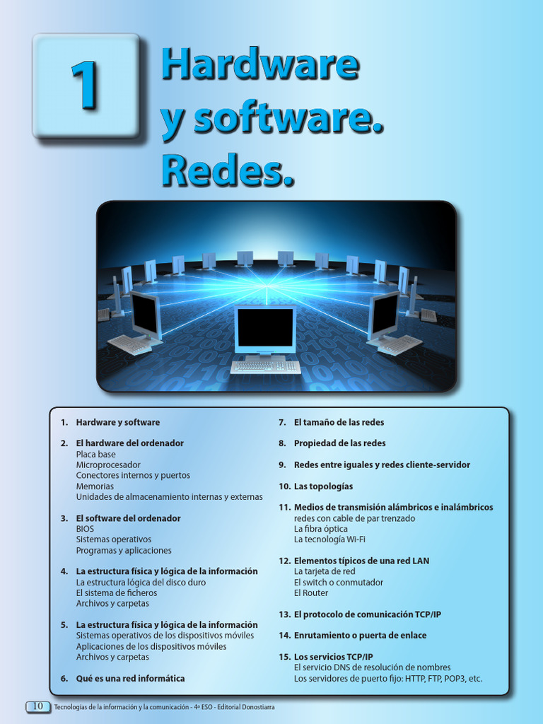 UNIDAD 1 Informatica | PDF | Red de computadoras | Hardware de la ...