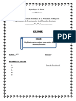 Version Incomplete Exploitation Preservation Et Conservation Des Ressources For