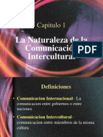 Capitulo 01 Naturaleza de La Comunicacion Intercultural