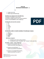 STD 8 Revision Sheet 2