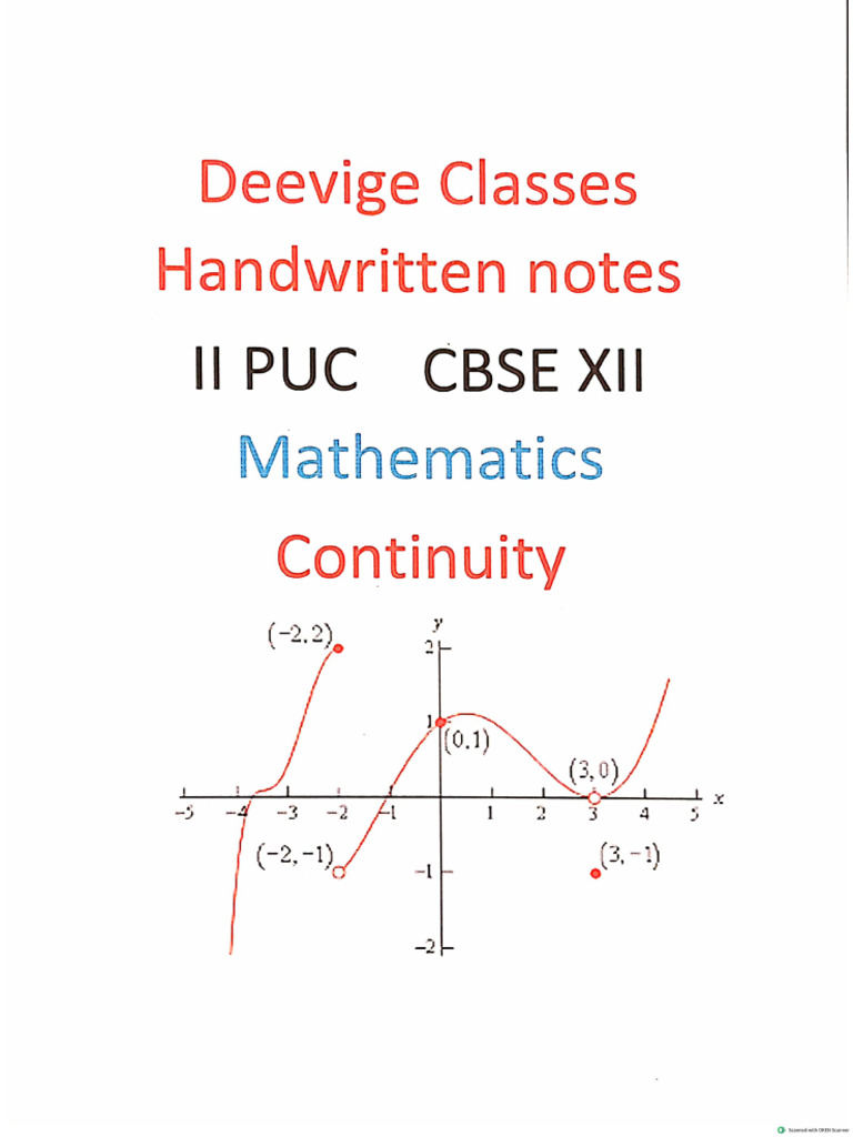 Continuity ii puc handwritten notes from deevige pdf