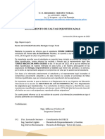 Informe de Inasistencia Injustificadas Alan Duran