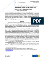 Evaluación Del Desempeño de Cementos Portland Con Diferentes y Agregado Calizo Del Sur de Quintana Roo