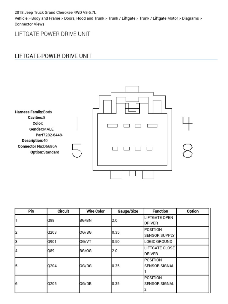 Liftgate Power Drive Unit (Trunk Liftgate Motor) ALLDATA Repair PDF