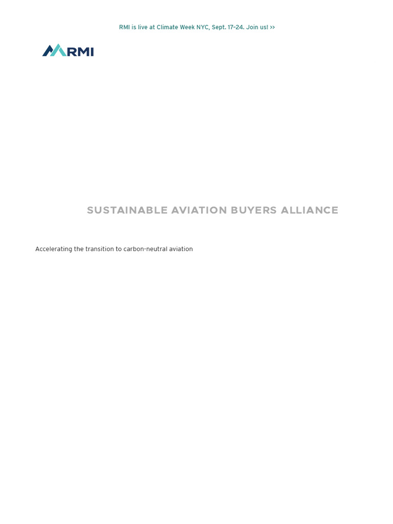 Carbon-Neutral Aviation Transition Guide | PDF | Business
