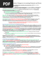 PAS 8 Accounting Policies, Changes in Accounting Estimates and Errors