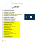 Plano de Manutenção Retroescavadeira