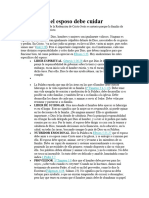 5 Áreas Que El Esposo Debe Cuidar