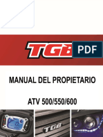 Manual de Propietario ATV Blade 500 550 y 600 Euro 5 Espanol