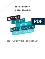 Modelo Examen 2 ALIMENTACIÓN EQUILIBRADA