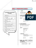 Ejercicios de Razones y Proporciones para Quinto de Secundaria