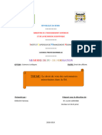 Le Droit de Vote Des Actionnaires Minoritaires Dans La SA