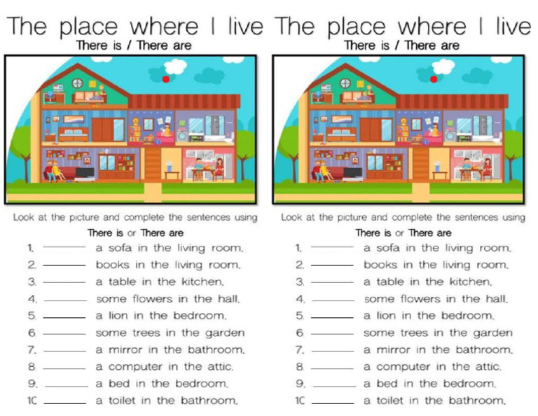 WHICH ONE IS CORRECT THIS HOUSE IS THEIR OR THIS HOUSE IS visual data 4