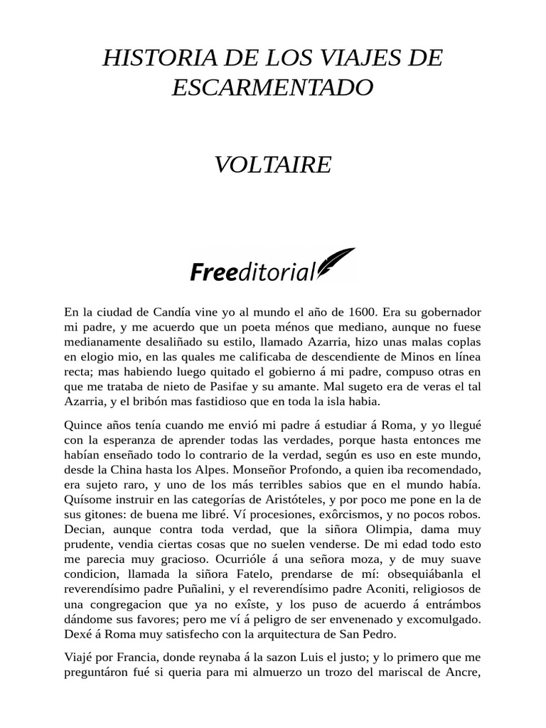 Voltaire Escarmentado PDF