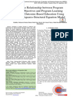 Assessing The Relationship Between Program Education Objectives and Program Learning Outcomes in Outcome-Based Education Using Partial Least Squares-Structural Equation Model