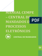 MANUAL DE EMISSÃO DE MANDADOS CEMPE (Central de Mandados) (Felipe Outubro 2018)