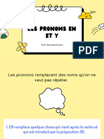 Les Pronoms EN Et Y