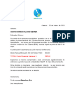 Carta Incremento Lord Center Mayo 2023