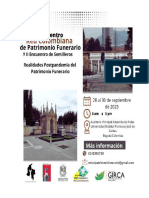Parámetros Convocatoria III Encuentro Colombiano de Patrimonio Funerario