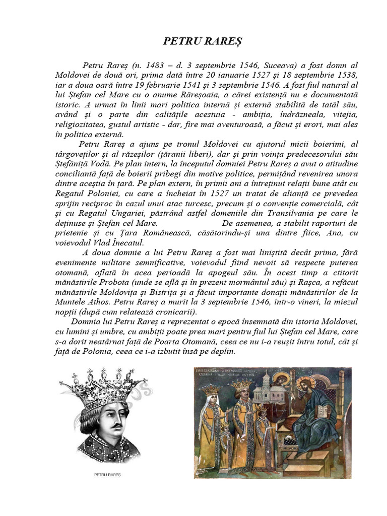 Petru Rareș | PDF