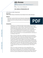 Recipes and Tools For E. Coli Cultures