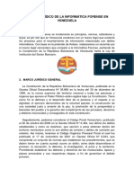 Marco Jurídico de La Informática Forense en Venezuela