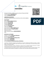 Actividades Esenciales: Transporte Público: SÍ