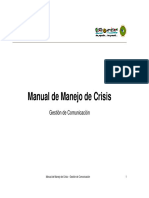 Manual de Crisis Del CCT - Gestion de Comunicacion