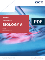 Specification Accredited A Level Gce Biology A h420