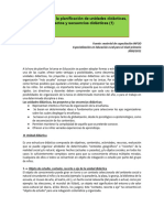 Pautas para La Planificacion de Unidades Didacticas Proyectos y Secuencias INFOD