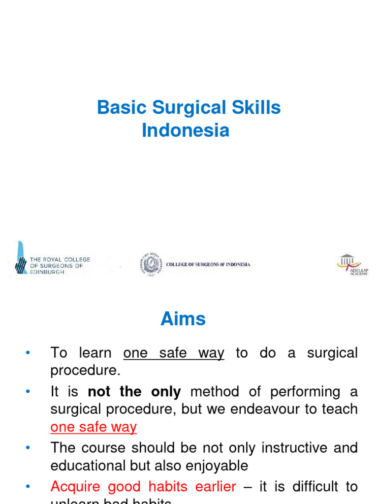 BSS Suture Techniques and Guidelines | PDF | Surgical Suture