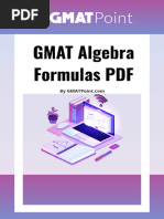 GMAT Algebra Formulas (PDF)