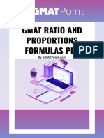 GMAT Ratio and Proportions Formula (PDF)