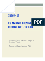 Estimation Eirr 2014